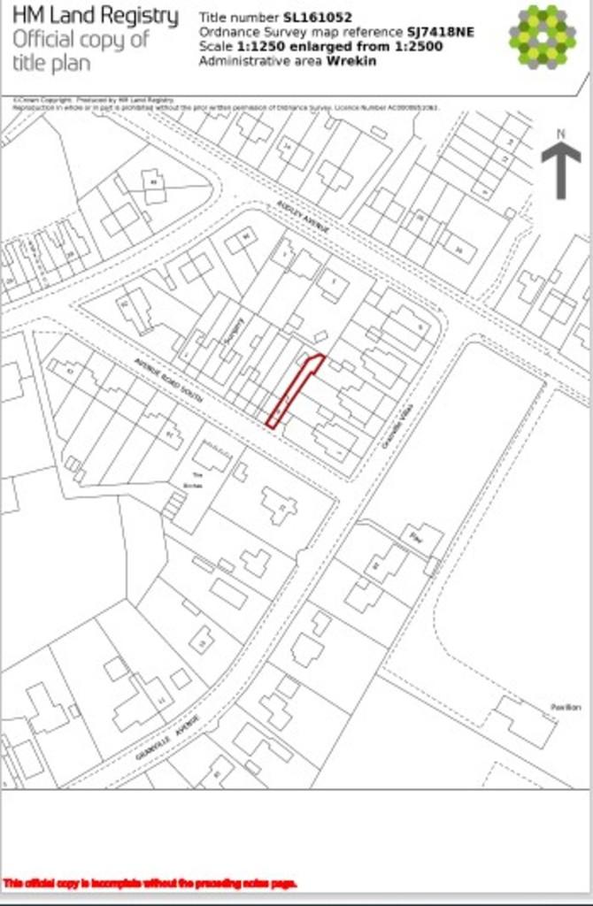 Land Registry Plan of Property