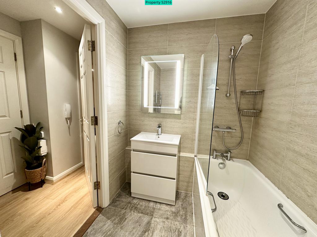 Hallway and Bathroom