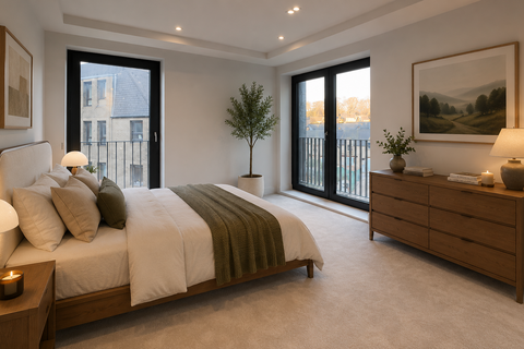 undefined, Plot B1-12 (Flat 4, 60 Belford Road), Flat at Village View, Belford Road EH4