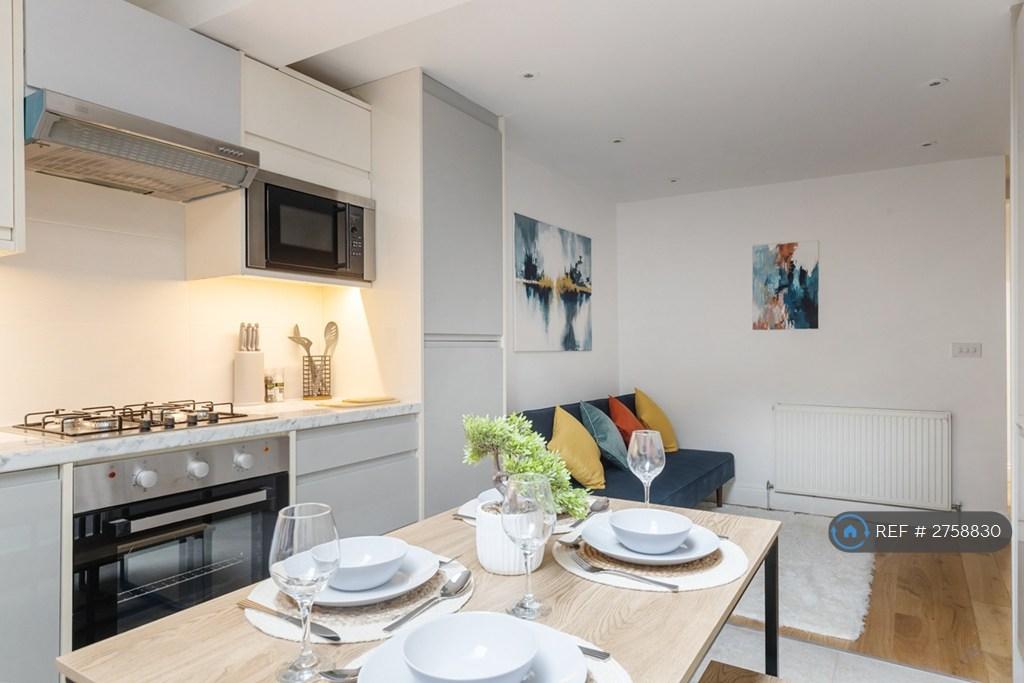 Kitchen, Dining Area, Living Area
