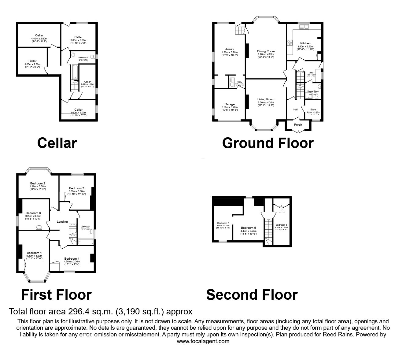 7 bedroom detached house for sale - Floor Plan