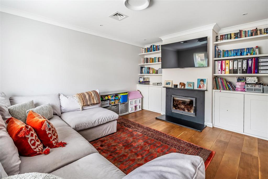 Living room, fireplace