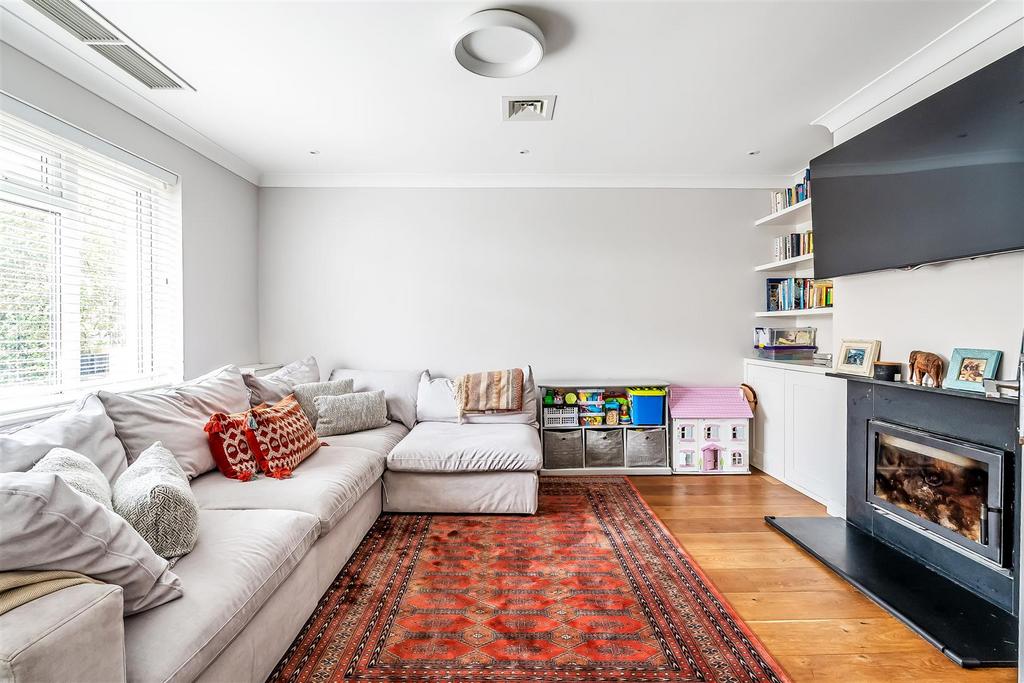 Living room, fireplace