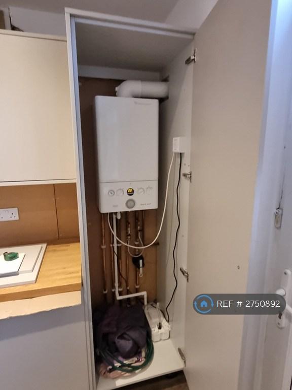 Kitchen - New Boiler In Larder Unit