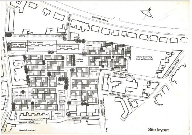 Original site layout