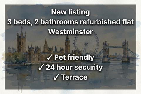 3 bedroom flat to rent, Craven Hill Gardens