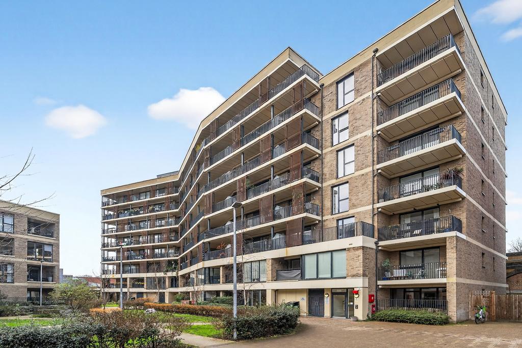 Apartment building facade, block of apartments