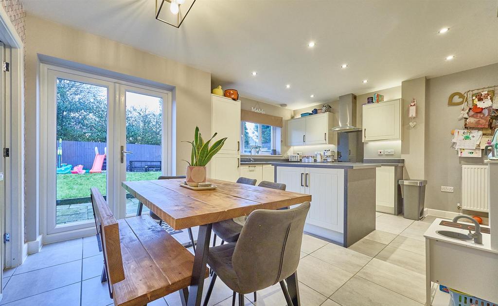 Open Plan Fitted Dining Kitchen to Rear