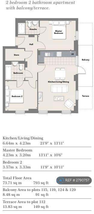 793 Sq Feet