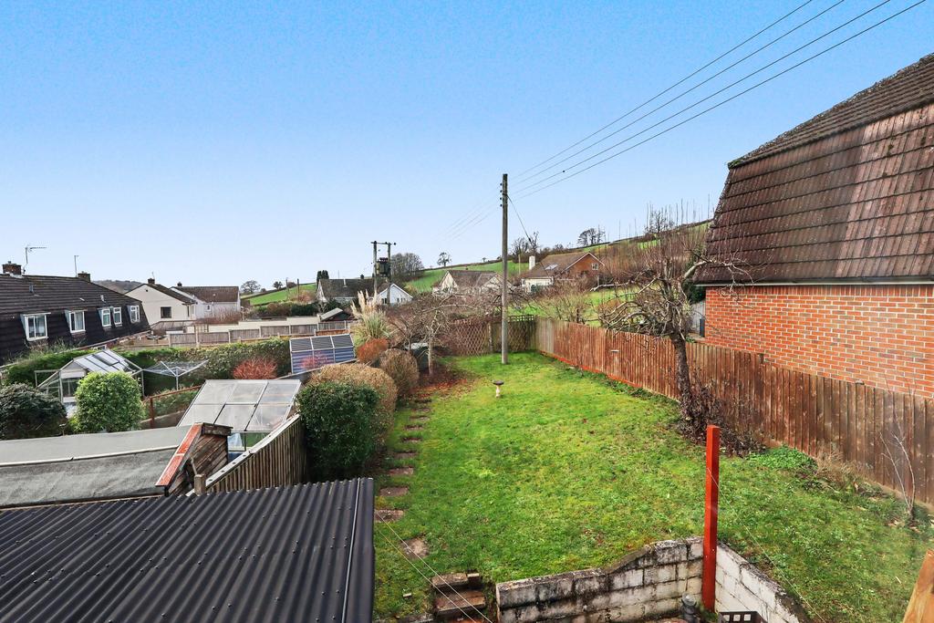 Rear garden and views beyond