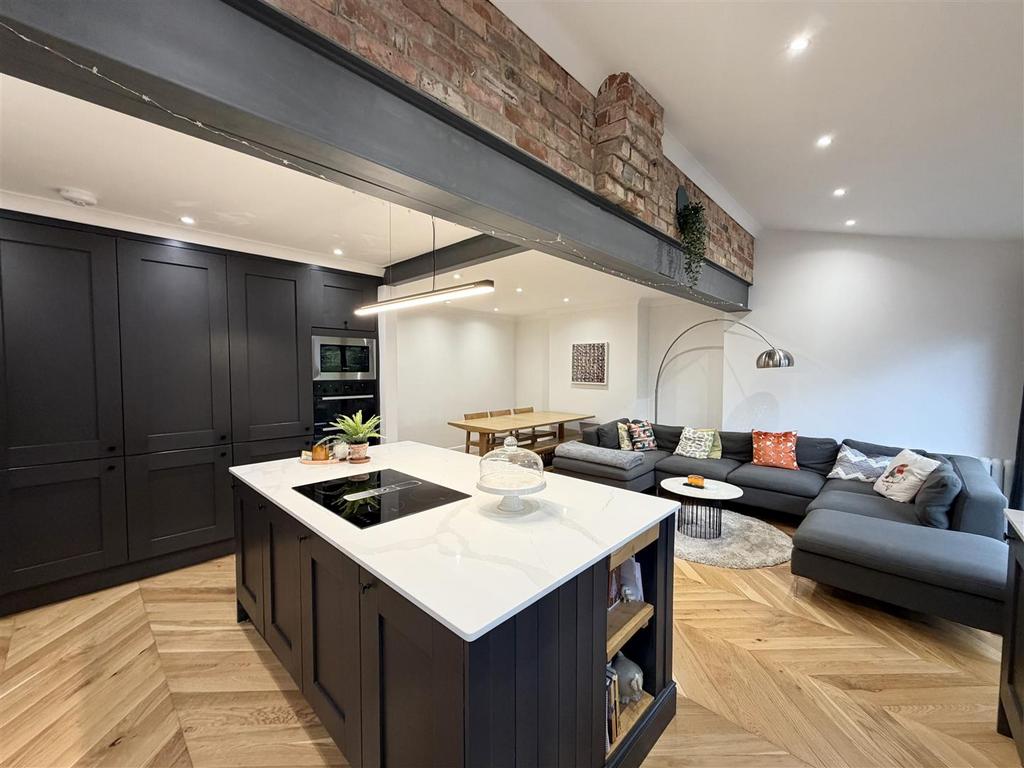 Open Plan Fitted Kitchen Dining Living Space