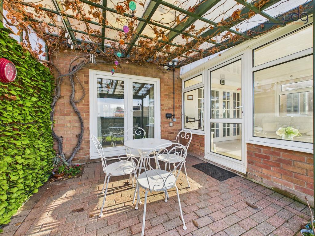 Pergola seating area