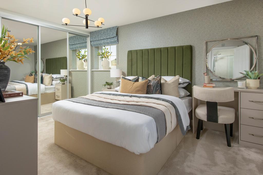 Internal image of the main bedroom in the...