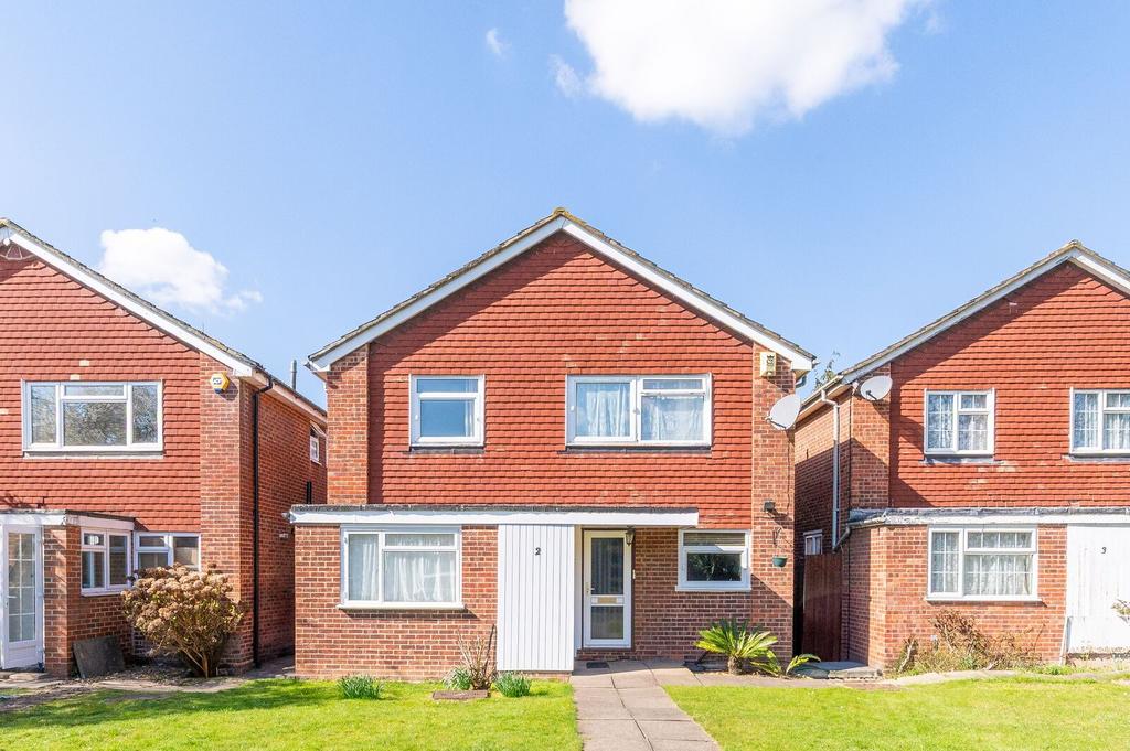 Semi-detached house exterior, garden