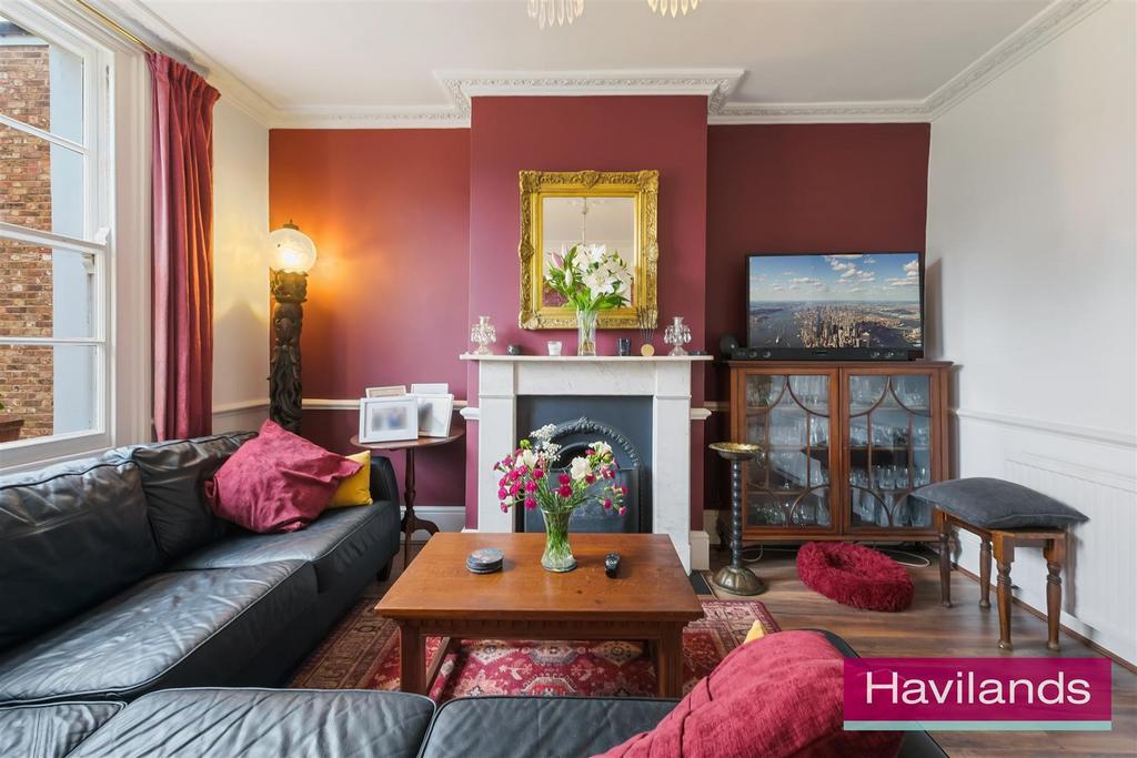 Living room, fireplace