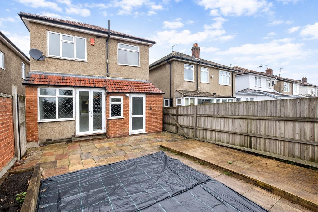 Rear view of semi-detached house