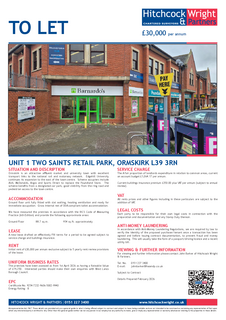 Retail property (high street) to rent, Two Saints Pl Ormskirk L39 3RN