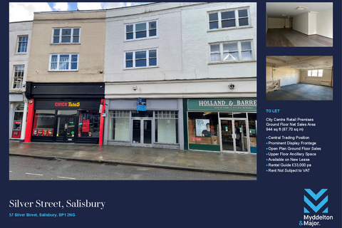 Retail property (high street) to rent, 57 Silver St Salisbury SP1 2NG