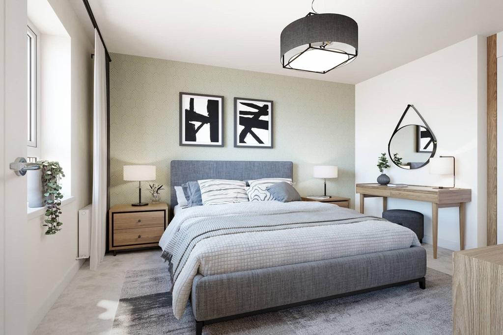 Flooded with light, find the 3rd bedroom