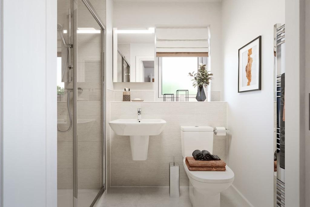 A private, contemporary en suite