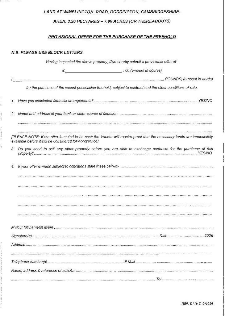 Offer Form
