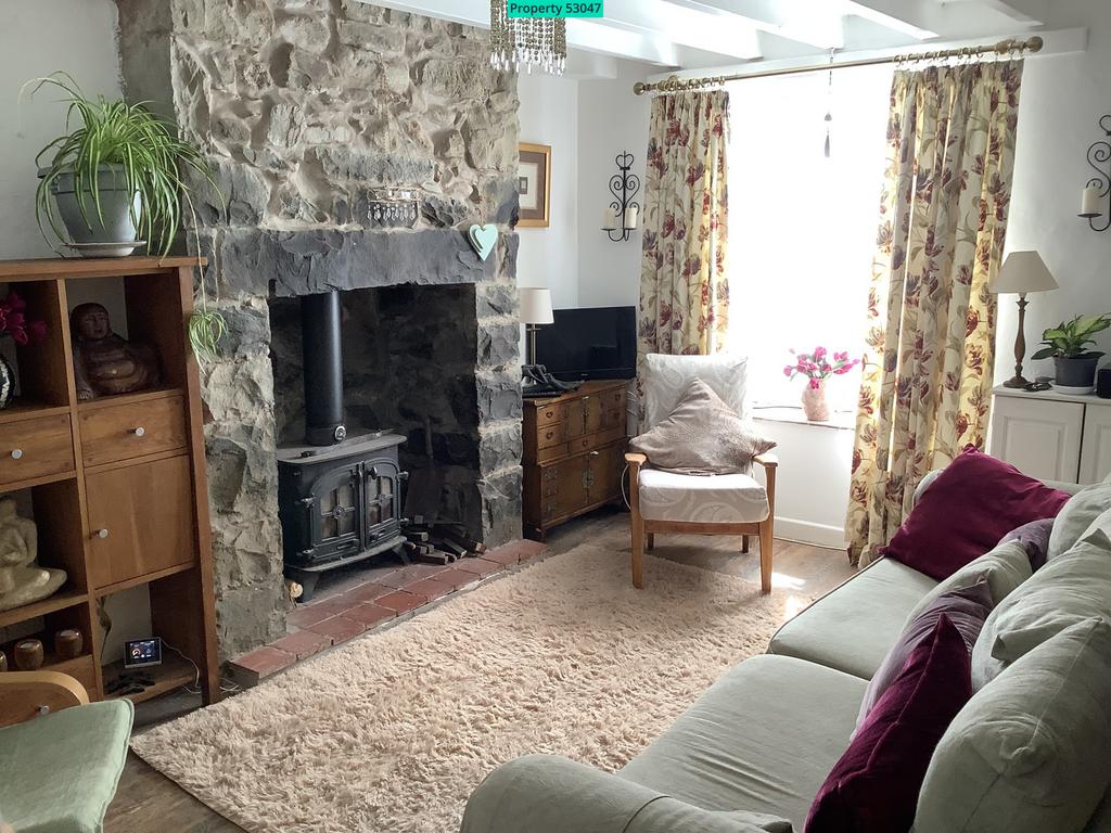 Lounge with log burner