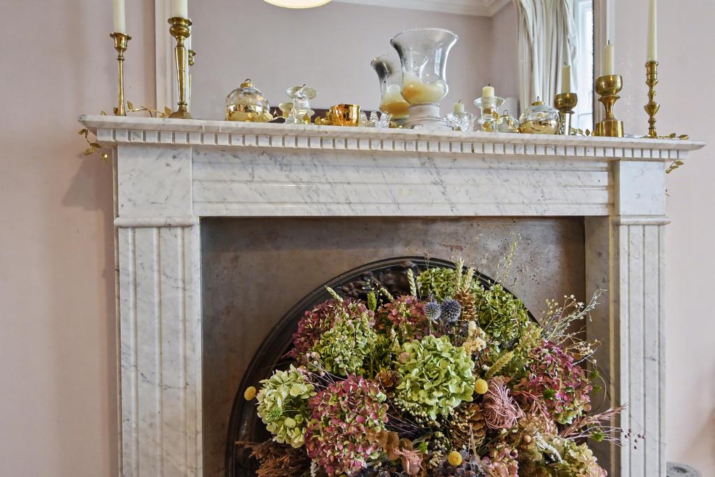Reception room, fireplace