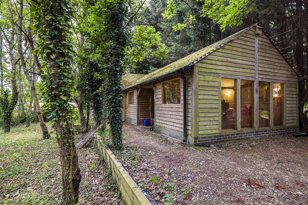 Timber outbuilding.