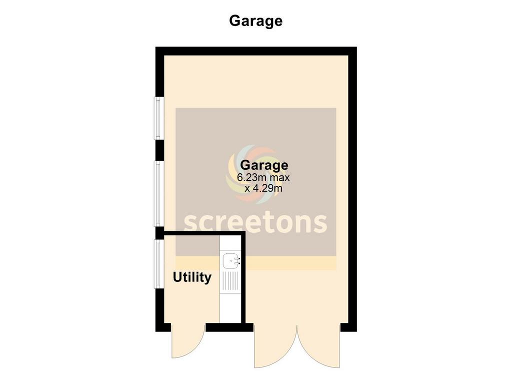 9 Mulberry Avenue GARAGE, Moorends - all floors.JP