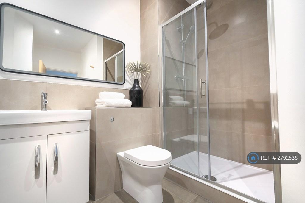 New Bathroom With Walk In Rain Shower
