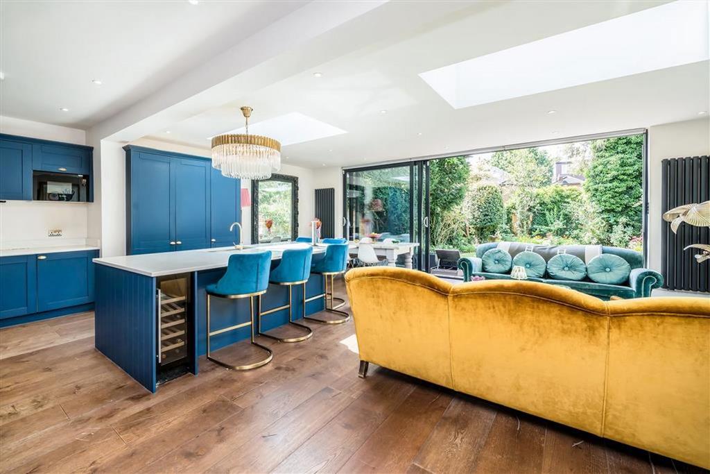 Open-plan living area, open plan living