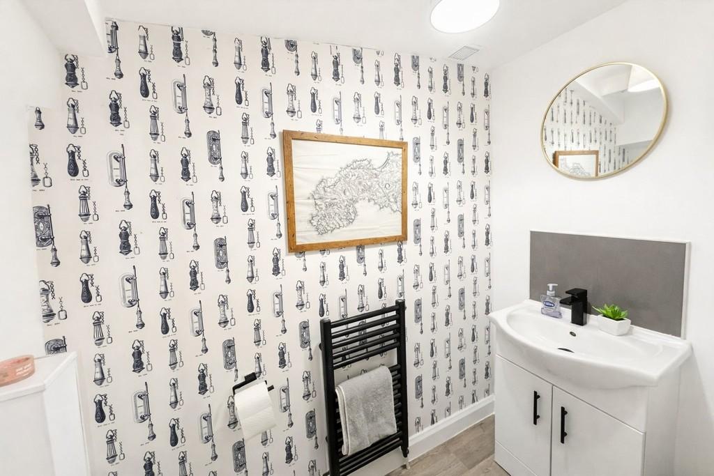 Downstairs bathroom.
