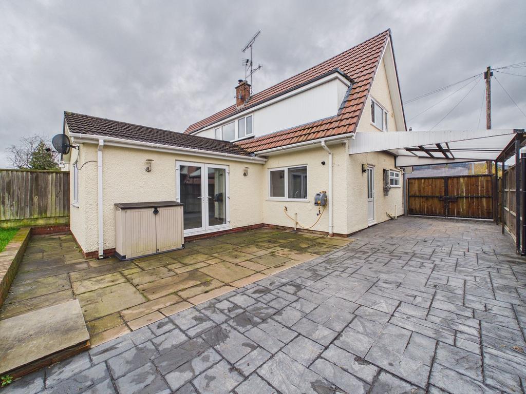 Rear of house