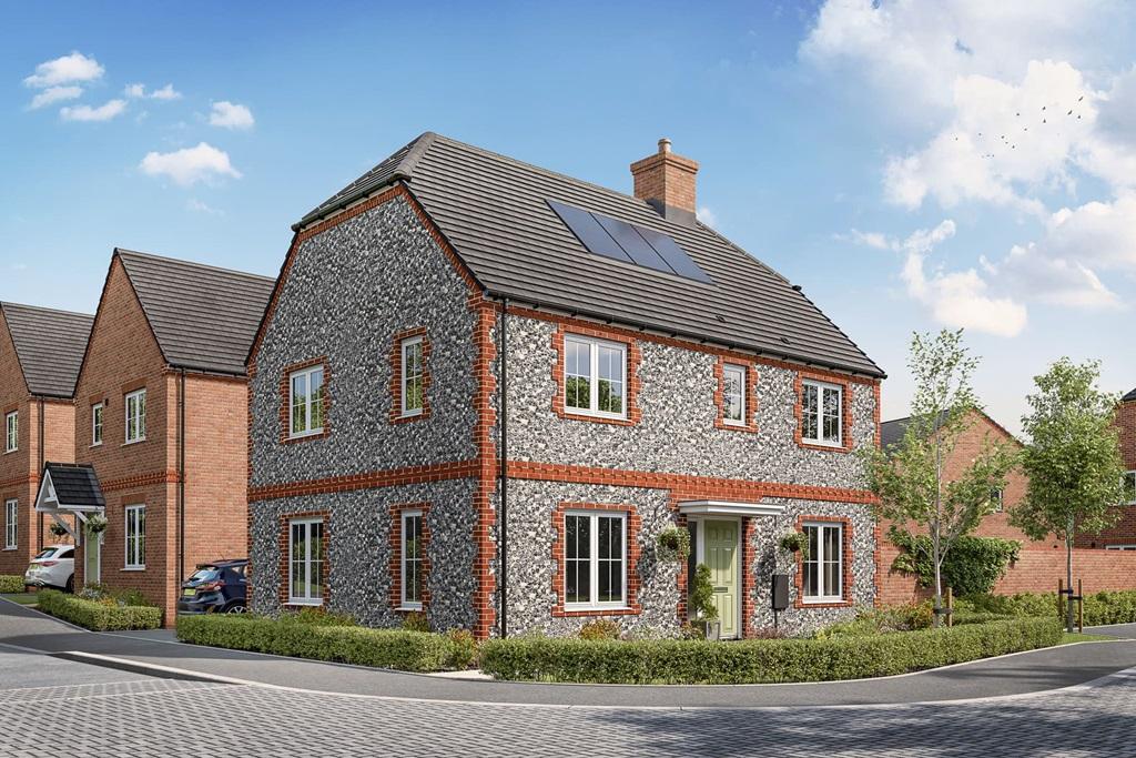 Artist's impression of a typical Plumdale home