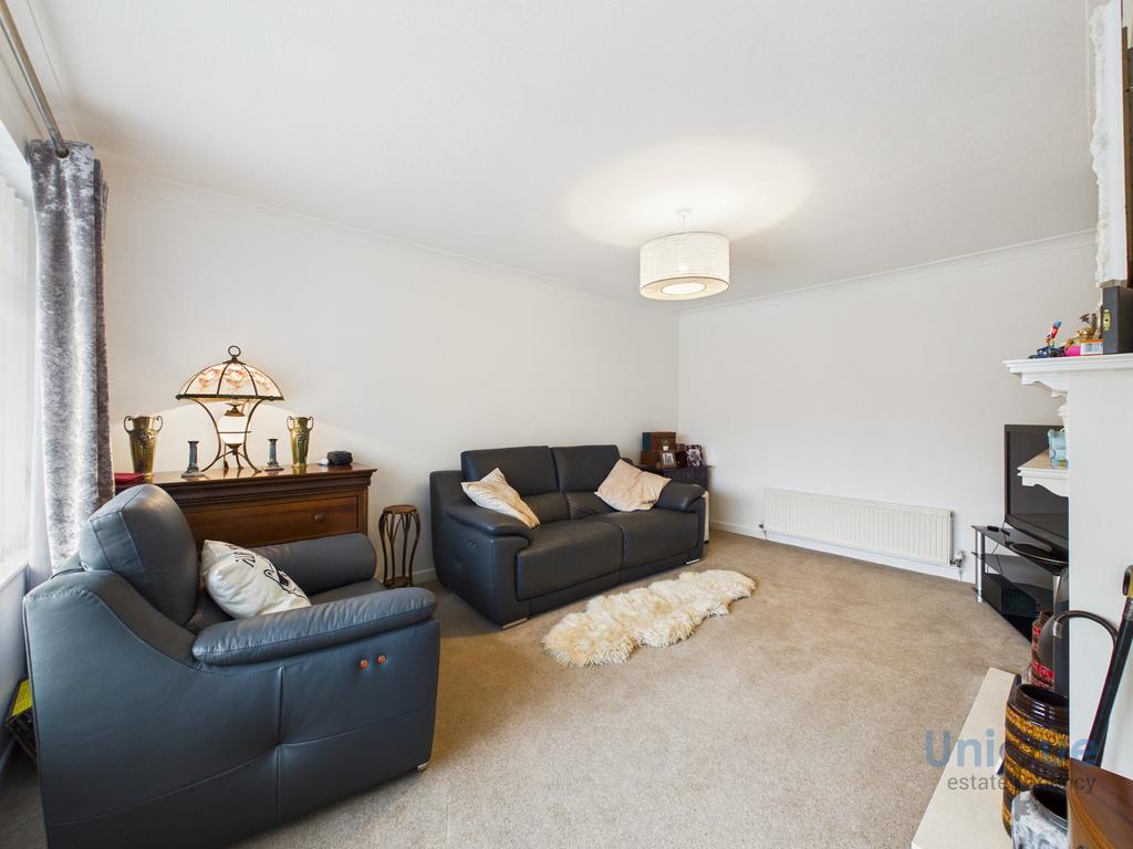 Living room, fireplace