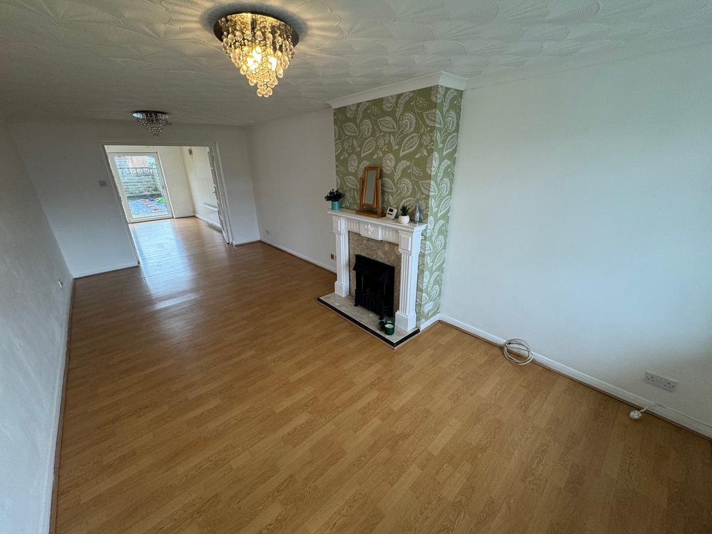 Living room, fireplace