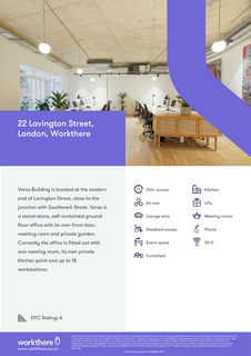 Office to rent, 22 Lavington St London SE1 0NZ