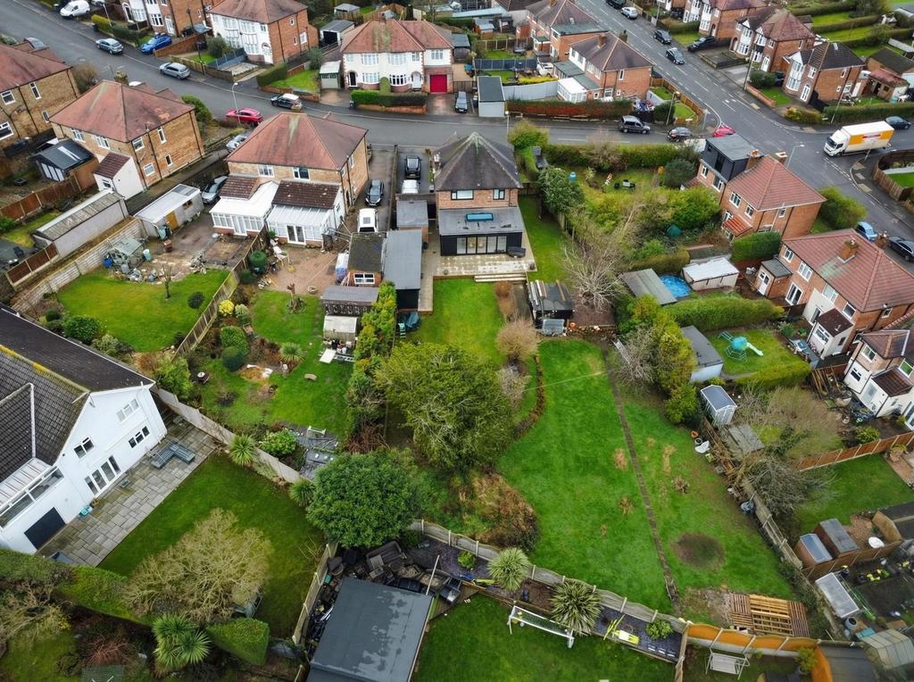Drone showing scale of rear Plot