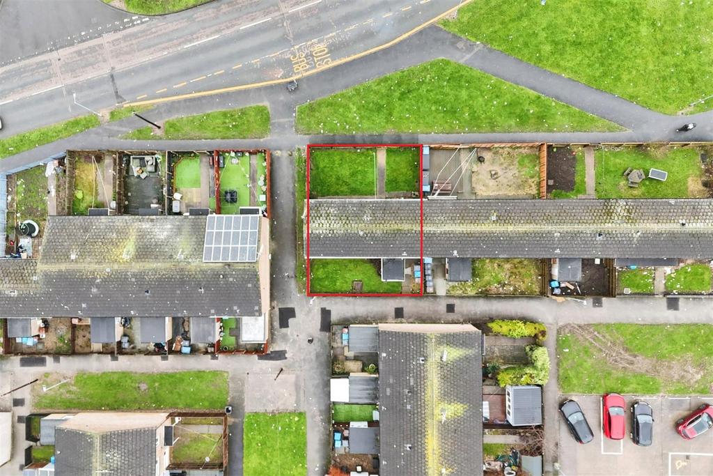 Aerial view of the property