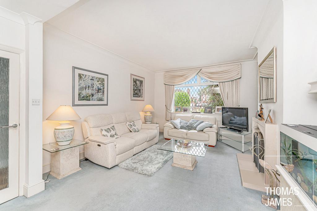 Living room, fireplace