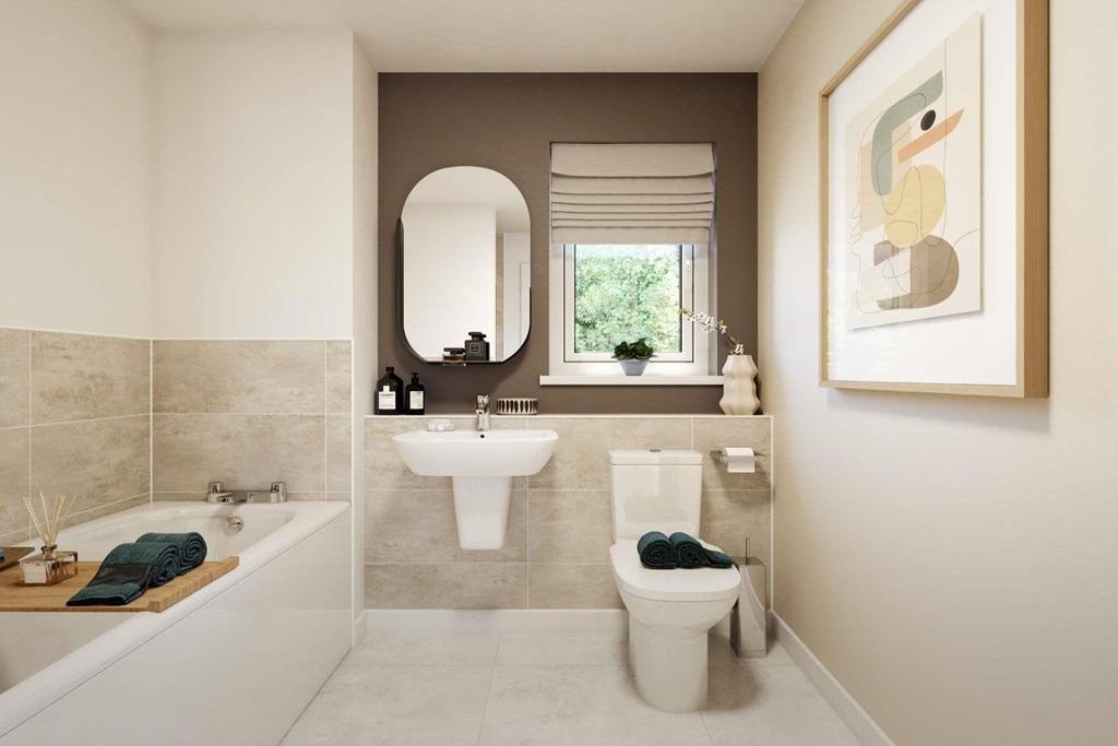 A contemporary family bathroom