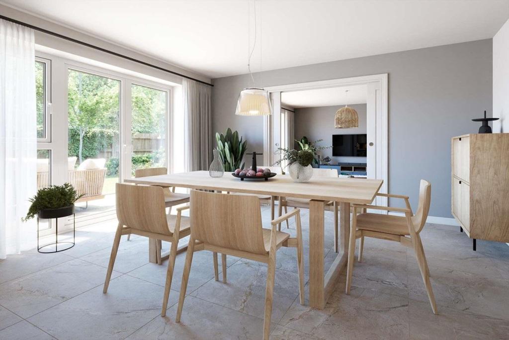 You can fit everyone around the table for dinner