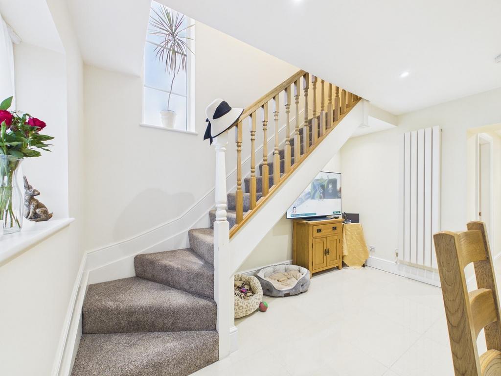 2nd stairway from dining/kitchen
