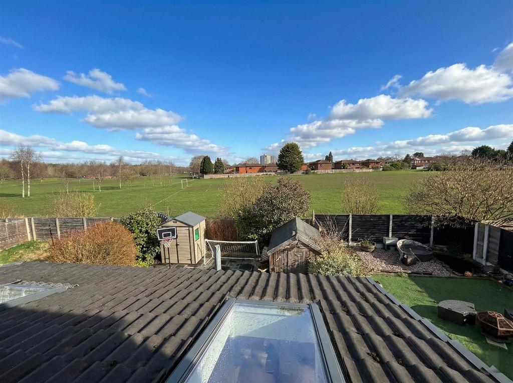 View over playing fields