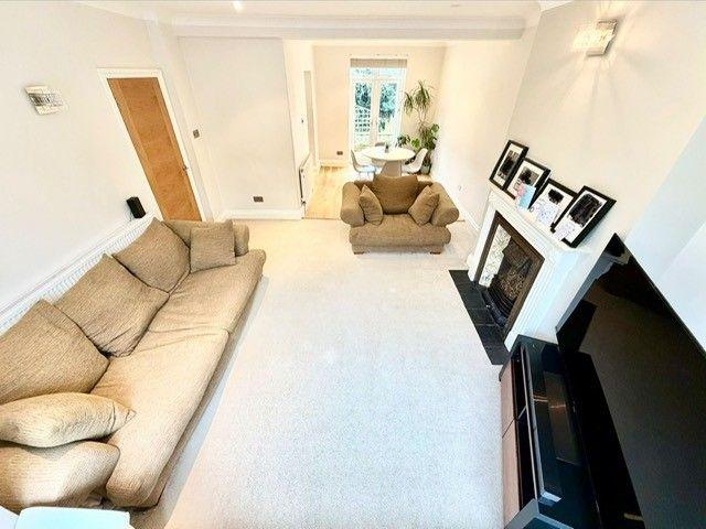 Living room, fireplace