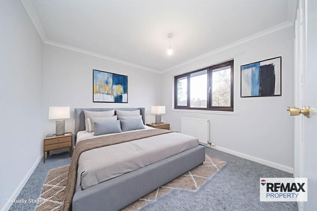 Virtually Staged Bedroom