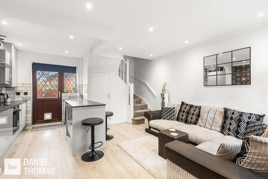Open-plan living area, open plan living