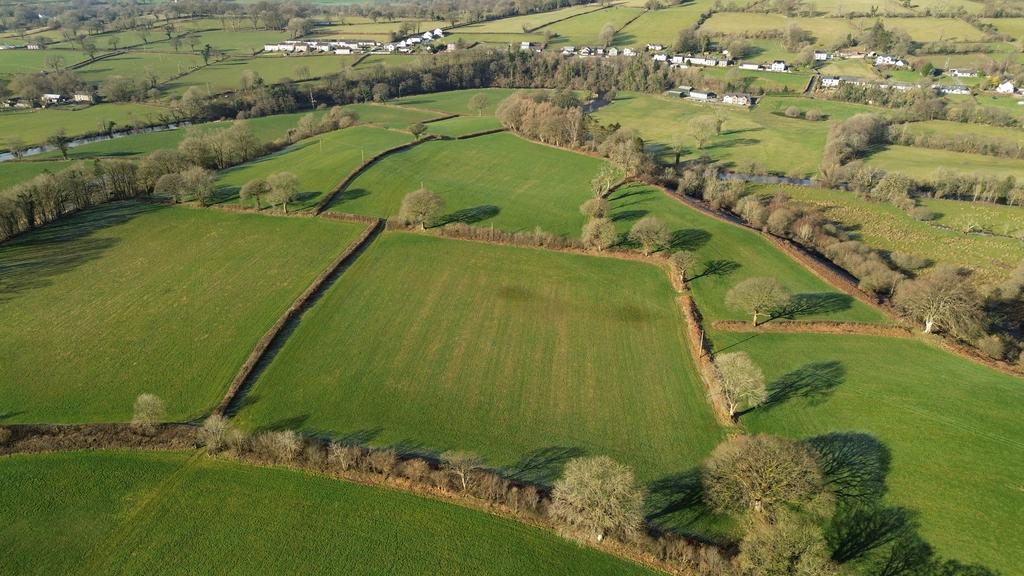 Drone photography of land
