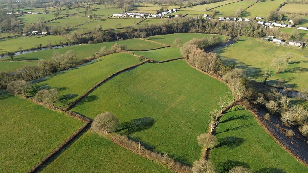 Drone photography of land