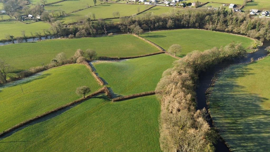 Drone photography of land